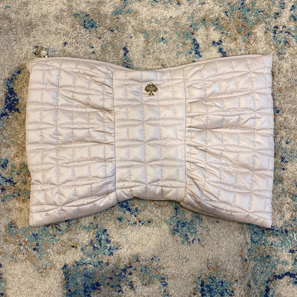 Kate Spade Quilted Oversized Puffy Clutch Bag